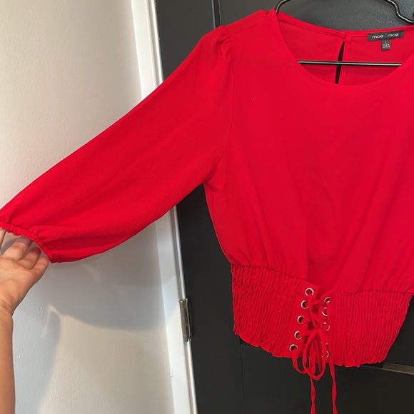 NWT Moa Moa Y2K Blouse - Picture 6 of 7